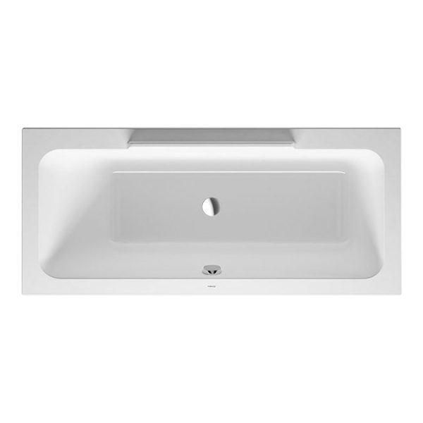 Duravit DuraStyle Rectangular Bath with Backrest Slope Left + Support Feet 1700 x 750mm - Image 5