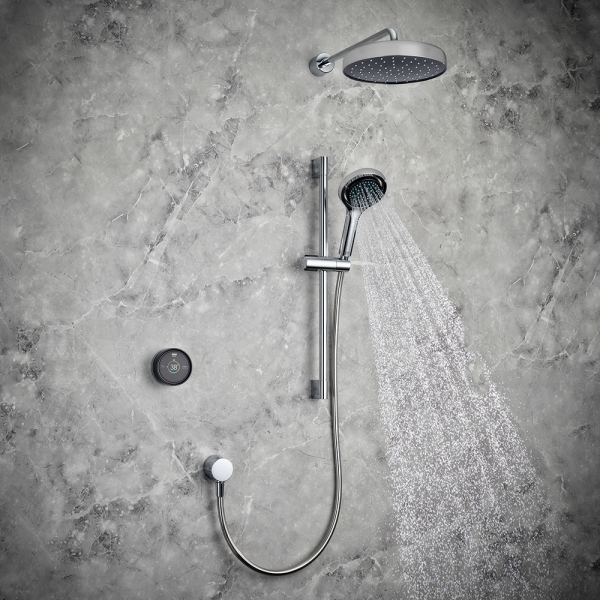 Mira Platinum Dual Outlet Rear Fed Digital Shower   High Pressure