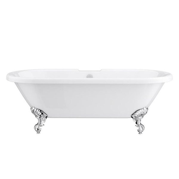 Duke 1695 Double Ended Roll Top Bath + Chrome Leg Set - Image 5