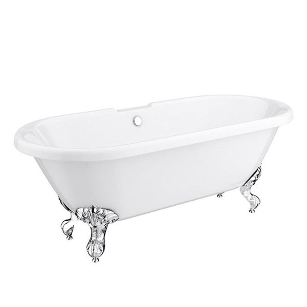 Duke 1695 Double Ended Roll Top Bath + Chrome Leg Set - Image 6