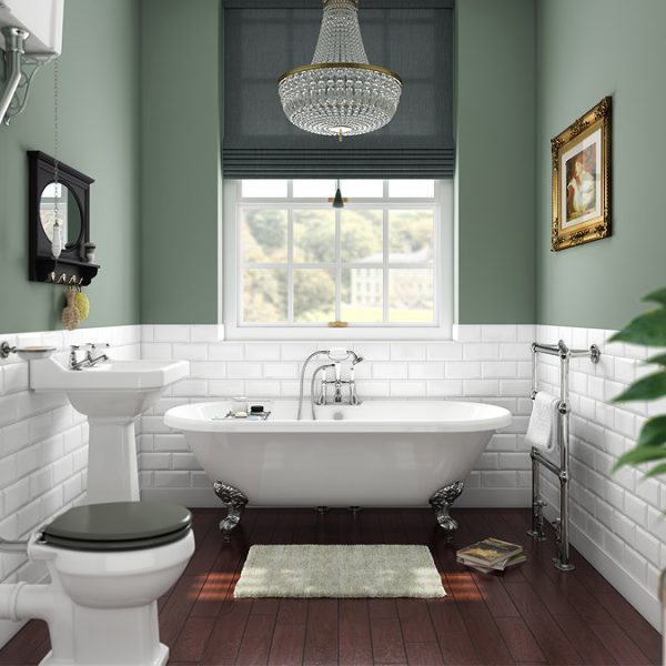 Duke 1695 Double Ended Roll Top Bath + Chrome Leg Set - Image 4