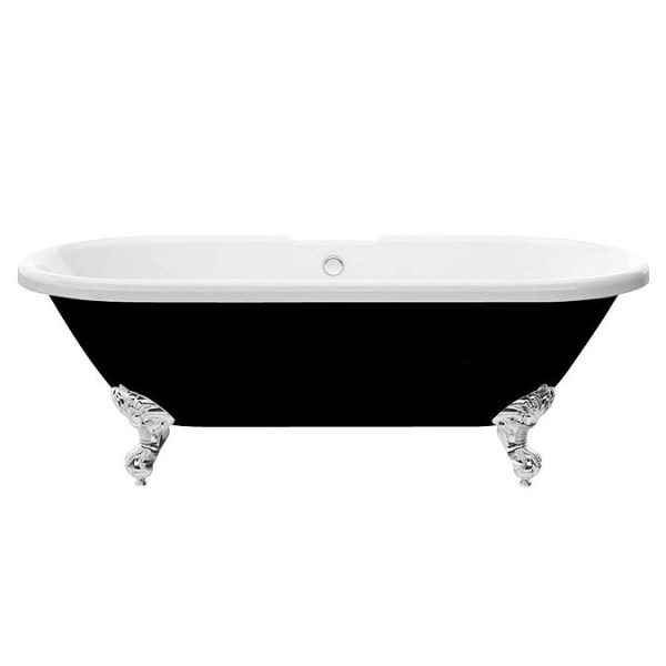 Duke Black 1695 Double Ended Roll Top Bath w. Ball + Claw Leg Set - Image 5