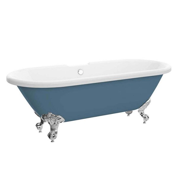 Duke Blue 1695 Double Ended Roll Top Bath w. Ball + Claw Leg Set - Image 2
