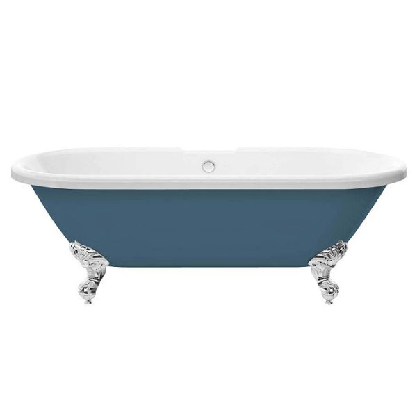 Duke Blue 1695 Double Ended Roll Top Bath w. Ball + Claw Leg Set - Image 3