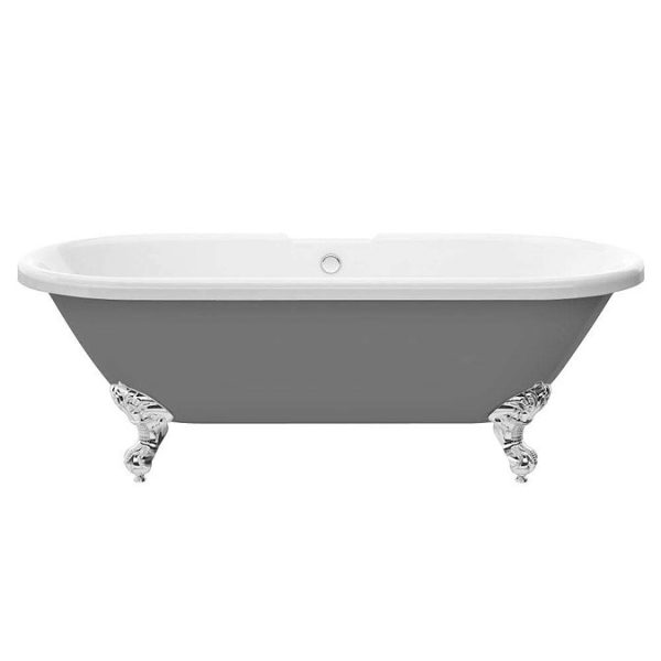 Duke Grey 1695 Double Ended Roll Top Bath w. Ball + Claw Leg Set - Image 3