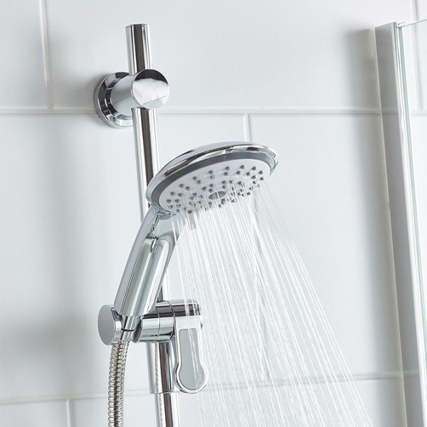 Bristan Design Utility Lever Bar Mixer with Adjustable Riser Kit & Fast Fit Wall Fixings - Image 4