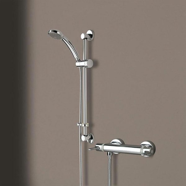 Bristan Design Utility Lever Bar Mixer with Adjustable Riser Kit & Fast Fit Wall Fixings - Image 3