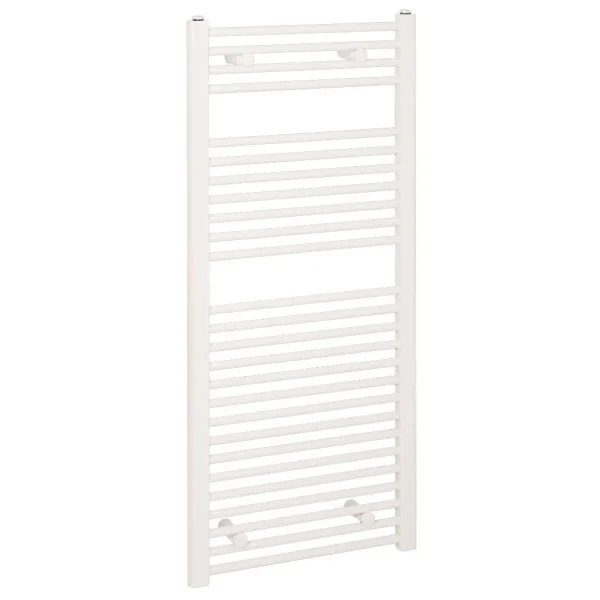 Reina Diva H1200 x W400mm White Flat Electric Towel Rail    ON/OFF Element