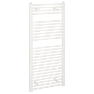 Reina Diva H800 x W400mm White Flat Electric Towel Rail   ON/OFF Element