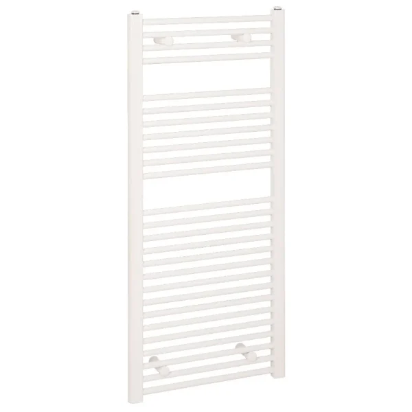 Reina Diva H800 x W400mm White Flat Electric Towel Rail   ON/OFF Element
