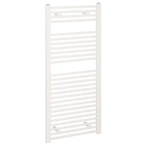 Reina Diva H800 x W500mm White Flat Electric Towel Rail   ON/OFF Element