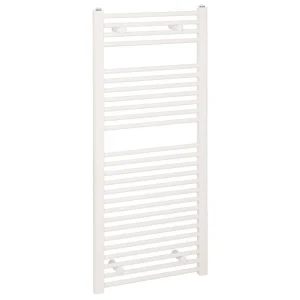Reina Diva H800 x W600mm White Flat Electric Towel Rail    ON/OFF Element