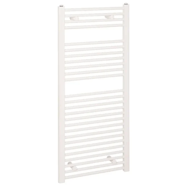 Reina Diva H800 x W600mm White Flat Electric Towel Rail    ON/OFF Element