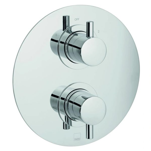 Vado Celsius Concealed 2 Outlet Round Thermostatic Shower Pack - Image 3