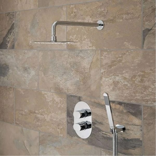 Vado Life Concealed 2 Outlet Oval Thermostatic Shower Pack - Image 3