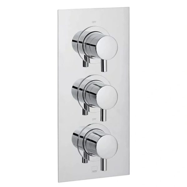 Vado Celsius Concealed 2 Outlet 3 Handle Thermostatic Shower Pack - Image 5