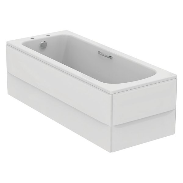 Armitage Shanks Sandringham 21 1700mm x 700mm 2TH Bath with Handgrips and Tread Pattern - Image 3