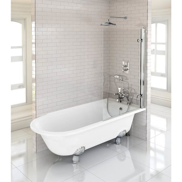 Burlington Hampton RH 1500mm Showering Bath + Legs - Image 2