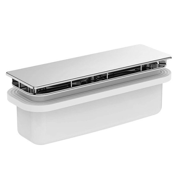 Ideal Standard Gloss White Ultraflat New Quadrant Shower Tray + Waste - Image 2