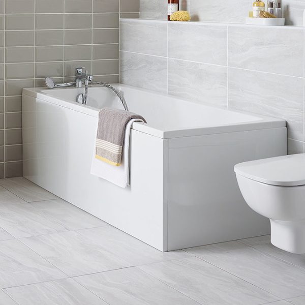 Ideal Standard Tempo Arc 1700 x 700mm 0TH Single Ended Idealform Bath - Image 2