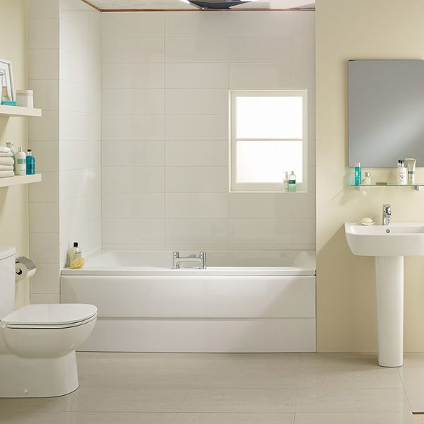 Ideal Standard Tempo Arc 1700 x 750mm 0TH Double Ended Idealform Bath - Image 3