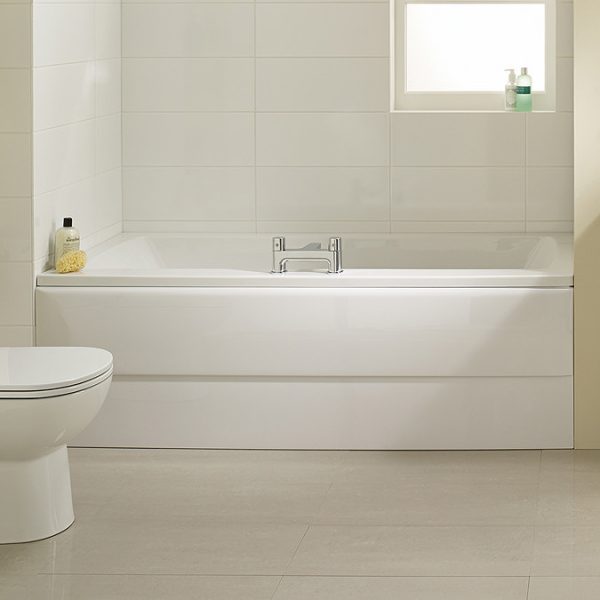 Ideal Standard Tempo Arc 1700 x 750mm 0TH Double Ended Idealform Bath - Image 2