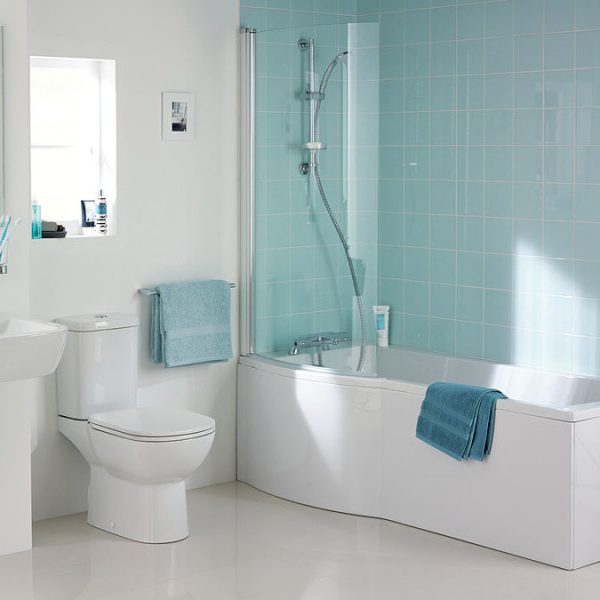 Ideal Standard Tempo Arc 1700mm P Shaped Shower Bath - Image 4