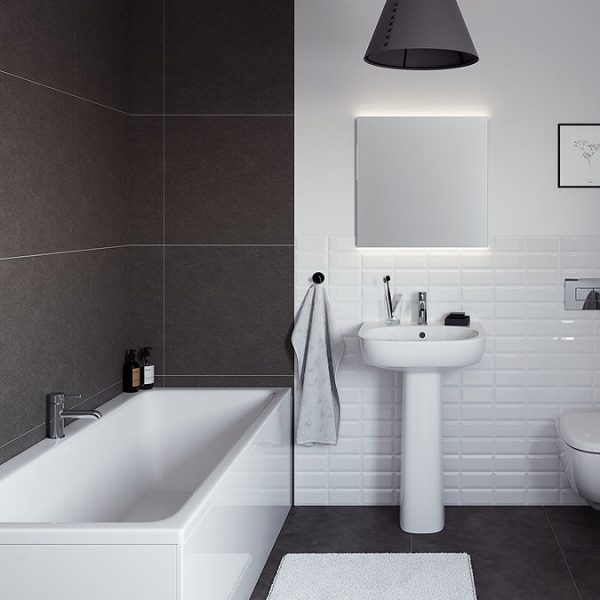Ideal Standard Tempo Cube 1700 x 750mm 0TH Double Ended Idealform Bath - Image 3