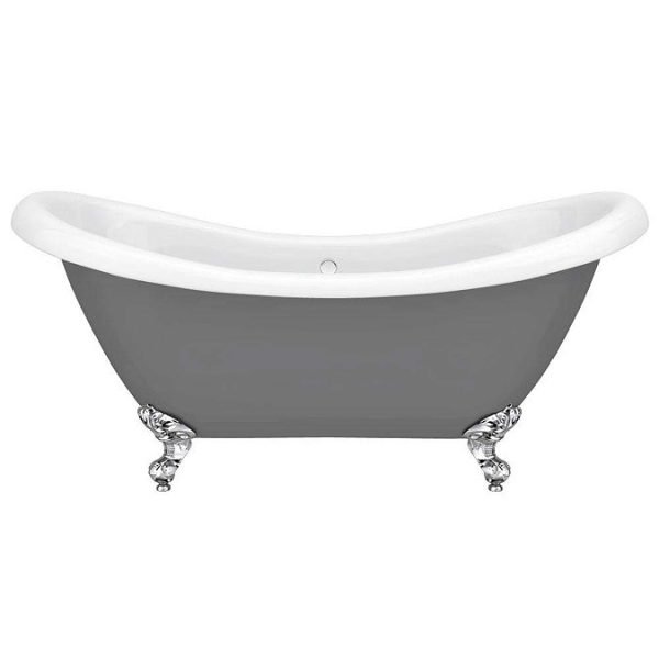 Earl Grey 1750 Double Ended Roll Top Slipper Bath w. Ball + Claw Leg Set - Image 3