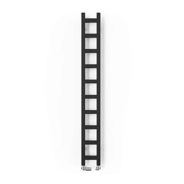 Terma Easy Matt Black Heated Towel Rail 1600 x 200mm - Image 3