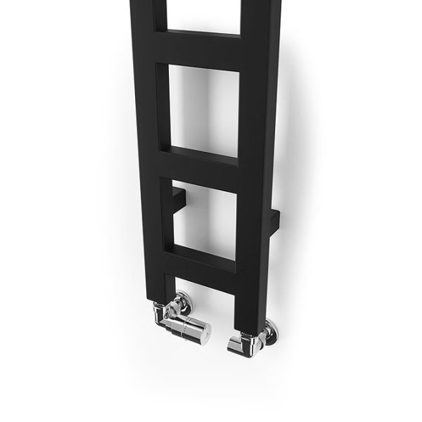 Terma Easy Matt Black Heated Towel Rail 1600 x 200mm - Image 5