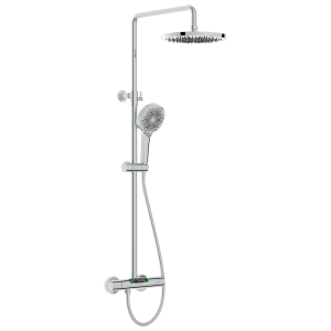 EcoDelux LED Energy Smart Meter Thermostatic Shower   Chrome