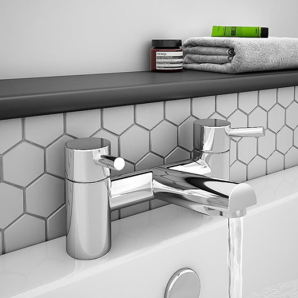 EcoDelux WRAS Approved Round Bath Filler Chrome - Image 4