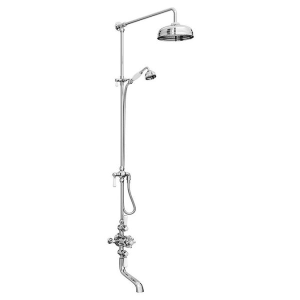 Trafalgar Traditional Triple Exposed Valve With Spout   Chrome - Image 5
