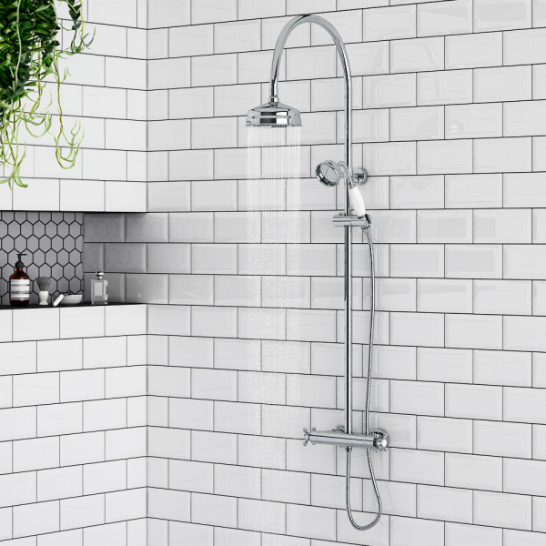 Chatsworth Traditional Thermostatic Shower Chrome