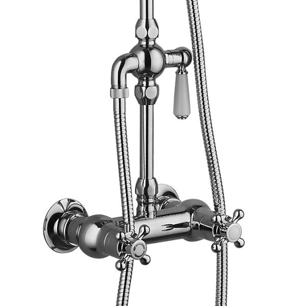 Chatsworth Thermostatic Shower with Diverter, Rigid Riser & Fixed Head - Image 7