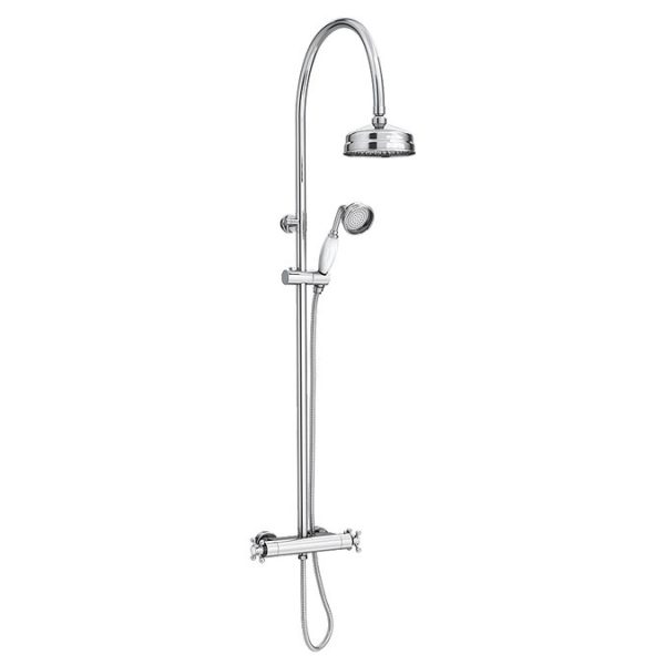 Chatsworth Traditional Thermostatic Shower Chrome - Image 2