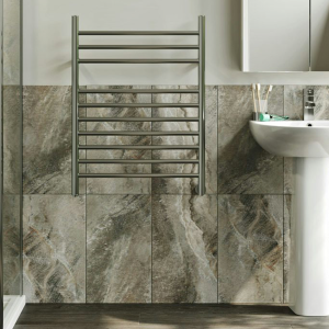 The Heating Co. 800 x 600mm Electric Only Chrome Heated Towel Rail