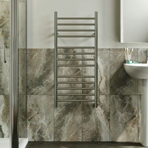 The Heating Co. 457 x 1016mm Electric Only Chrome Heated Towel Rail