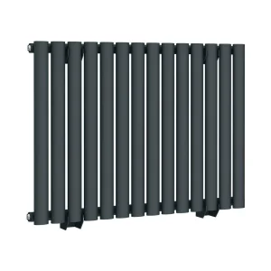 Metro H600 x W826mm Anthracite Electric Only Single Panel Radiator with Bluetooth Thermostatic Element