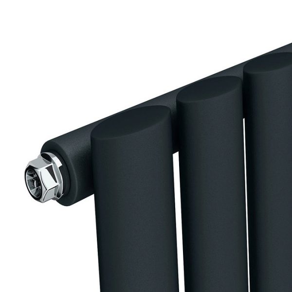 Metro H600 x W826mm Anthracite Electric Only Single Panel Radiator with Bluetooth Thermostatic Element - Image 3