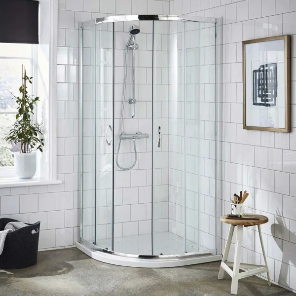 Ella Quadrant Shower Enclosure with Pearlstone Tray   800 x 800mm