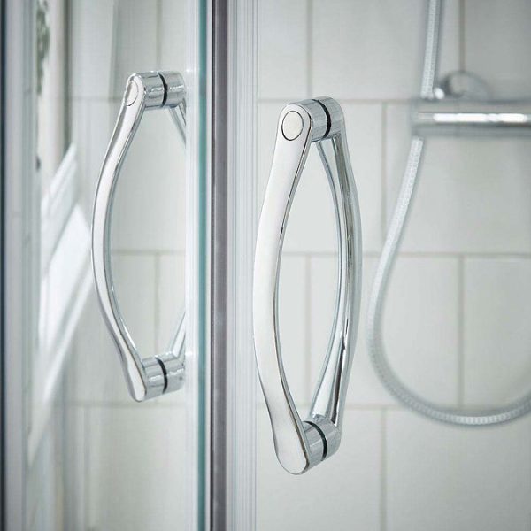 Ella Quadrant Shower Enclosure + Pearlstone Tray (900 x 900mm) - Image 5