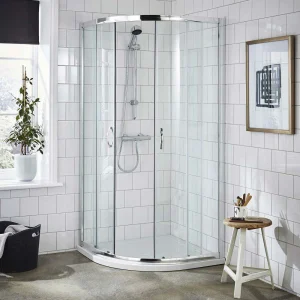 Ella Quadrant Shower Enclosure + Pearlstone Tray (900 x 900mm)