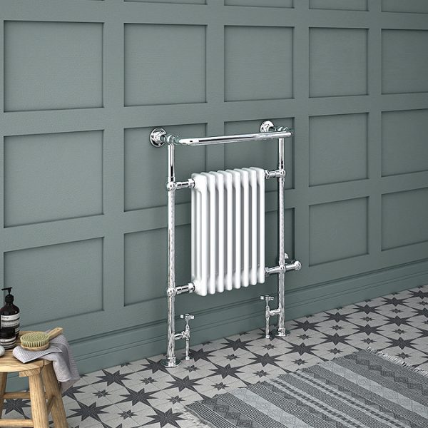 Chatsworth Savoy Traditional Towel Rail (with Valves and Summer Electric Heating Kit) - Image 4