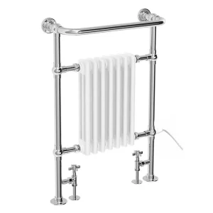 Chatsworth Savoy Traditional Towel Rail (with Valves and Summer Electric Heating Kit)