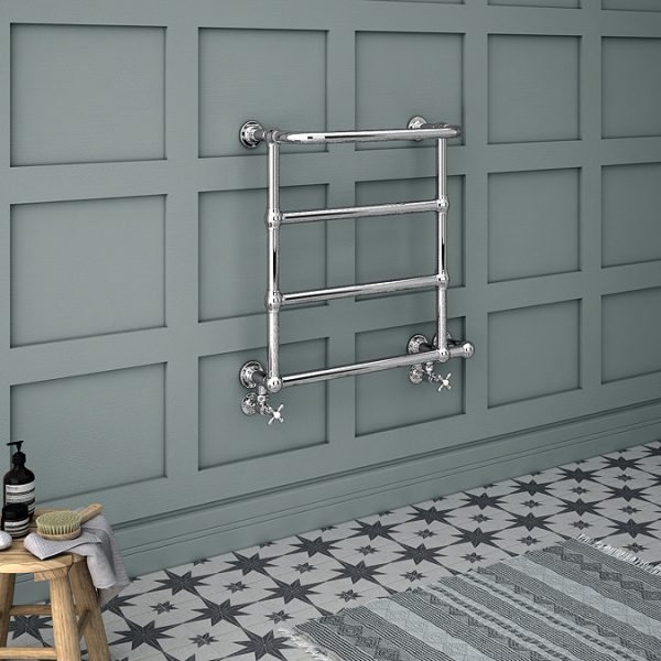 Maine 642 x 720mm Traditional Towel Rail (Includes Valves and Summer Electric Heating Kit) - Image 6