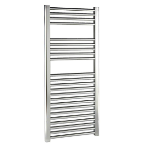 Reina Diva H600 x W300mm Chrome Flat Electric Towel Rail   ON/OFF Element