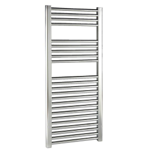 Reina Diva H800 x W300mm Chrome Flat Electric Towel Rail   ON/OFF Element