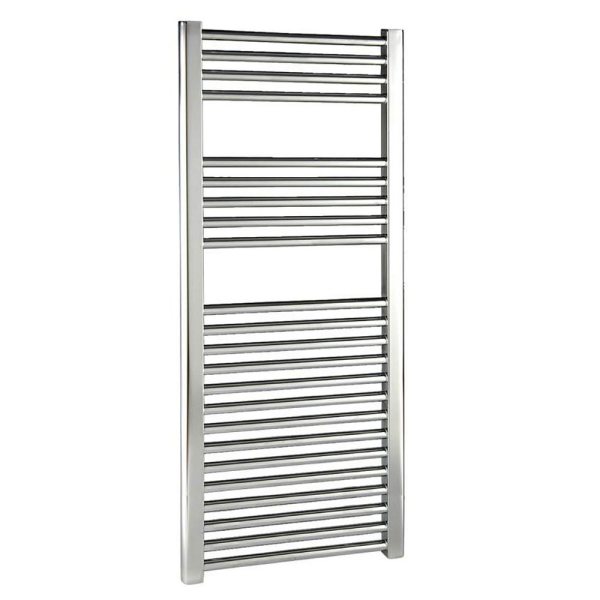 Reina Diva H800 x W300mm Chrome Flat Electric Towel Rail   ON/OFF Element